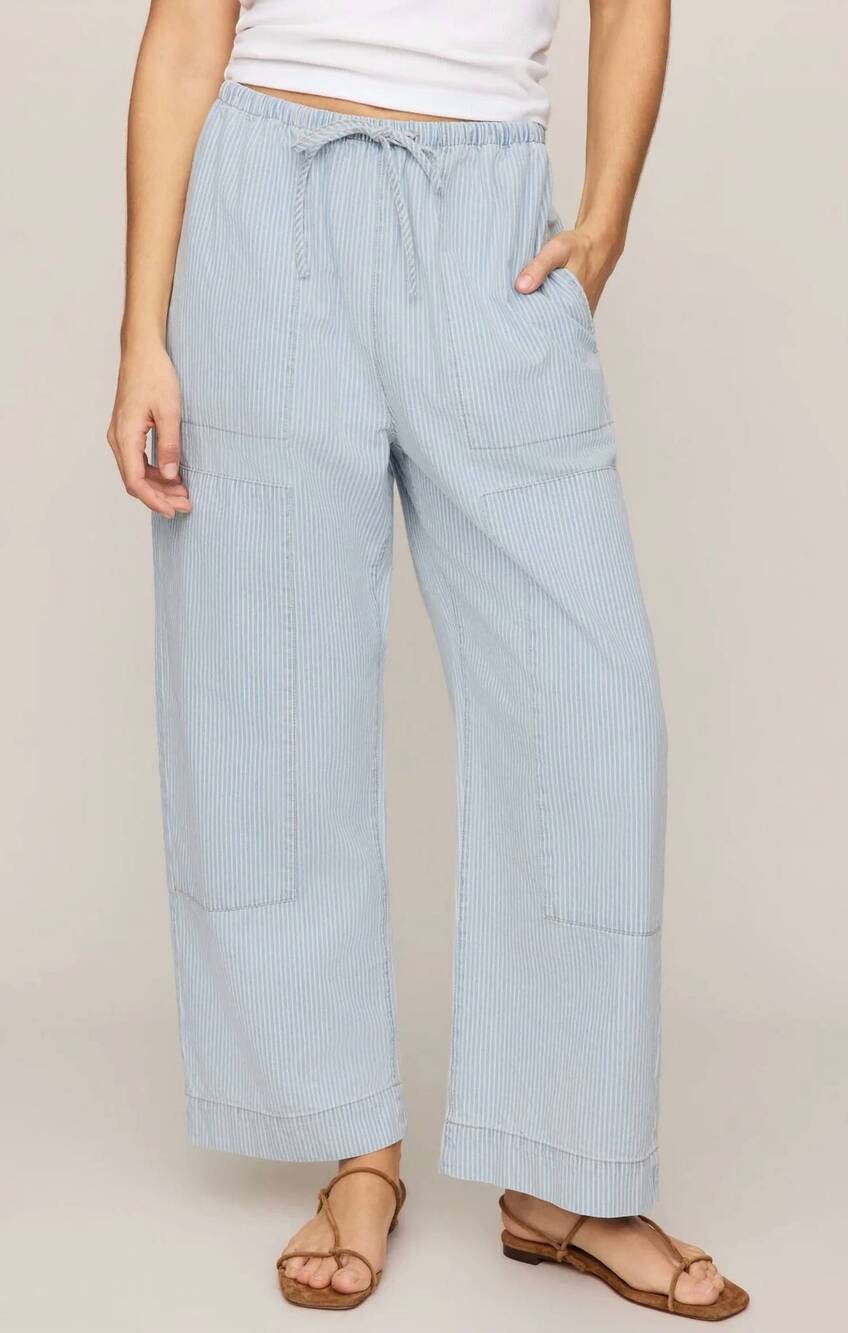 NEW Z SUPPLY stripe carpenter pant in seaboard
